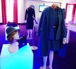 The changing aesthetics and the history of the women’s movement through out the era can be seen in the changing stewardess uniforms, by such pre-eminent designers as Edith Head.